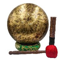 [jhumka Tiger Singing Bowl], Buddhist Hand Beaten, Antique Finishing, [select Accessories]