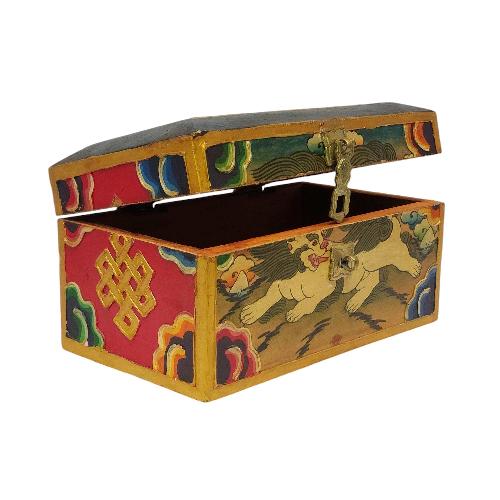 thumb1-Wooden Tibetan Box-33841