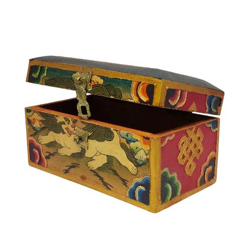 thumb2-Wooden Tibetan Box-33841