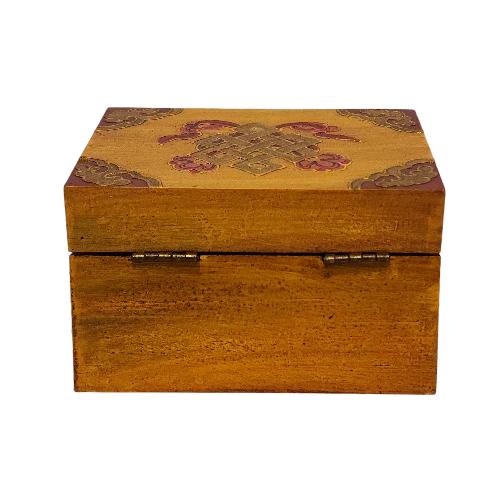 thumb1-Wooden Tibetan Box-33848