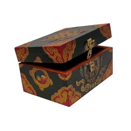 thumb5-Wooden Tibetan Box-33850