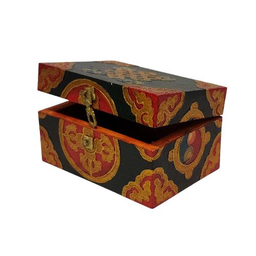 thumb4-Wooden Tibetan Box-33851