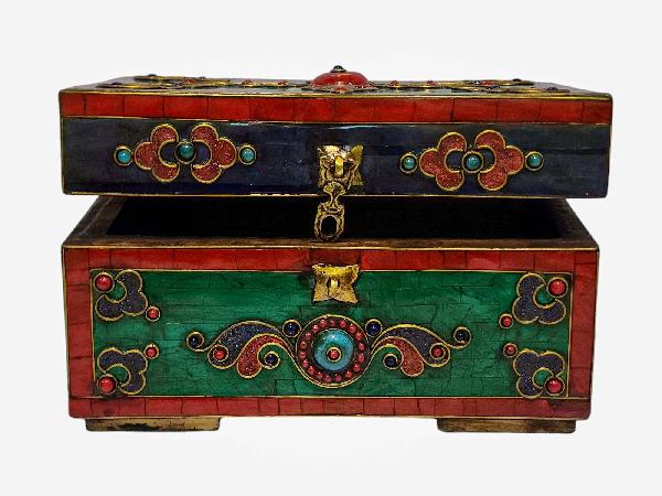 Wooden Tibetan Box-33853