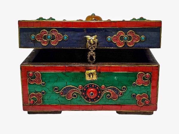 Wooden Tibetan Box-33854