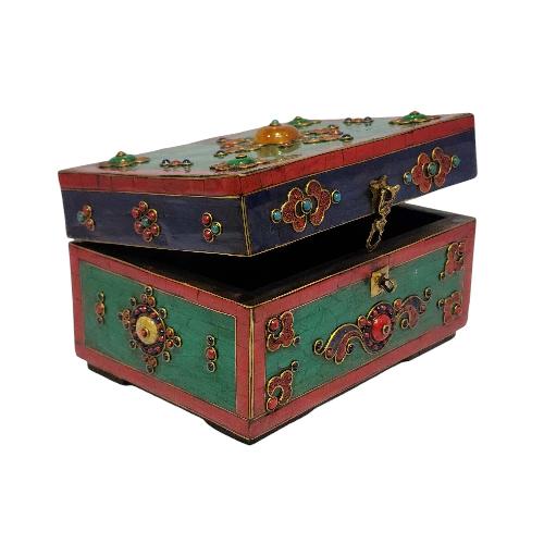 thumb3-Wooden Tibetan Box-33854