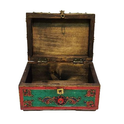 thumb1-Wooden Tibetan Box-33854