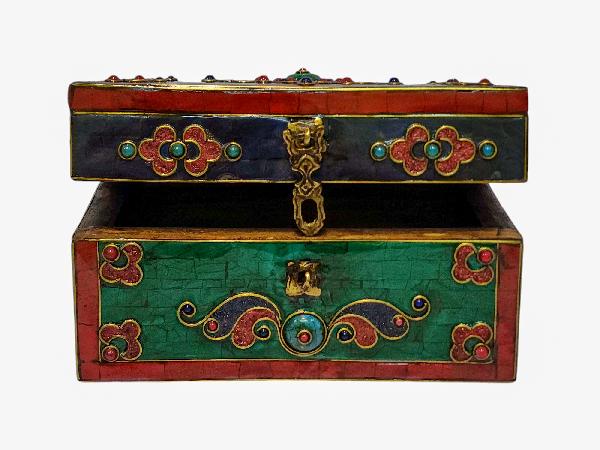 Wooden Tibetan Box-33856