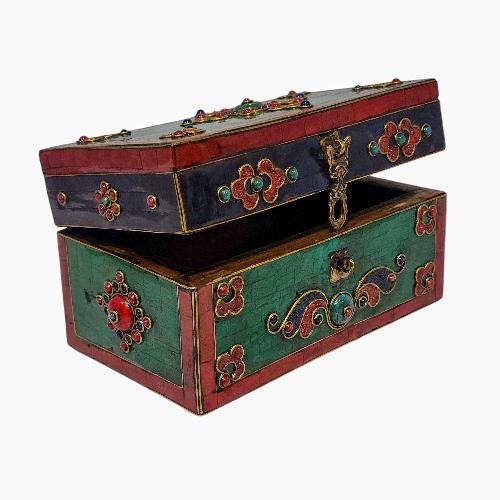thumb5-Wooden Tibetan Box-33856
