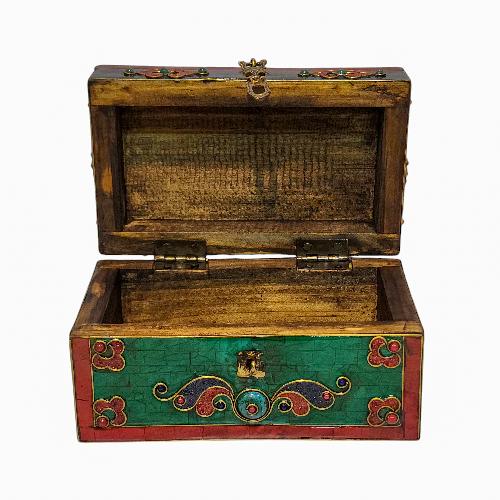 thumb3-Wooden Tibetan Box-33856
