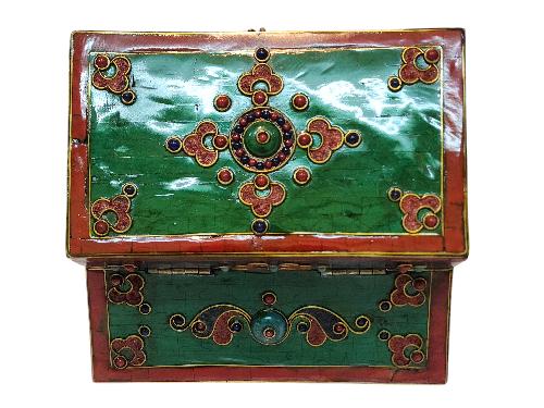 thumb2-Wooden Tibetan Box-33856