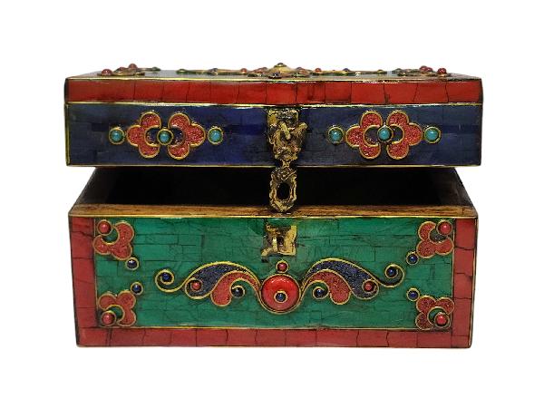 Wooden Tibetan Box-33857