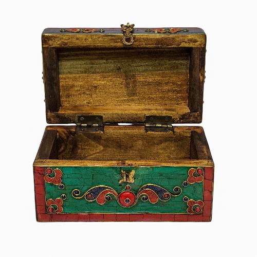 thumb3-Wooden Tibetan Box-33857
