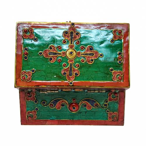 thumb2-Wooden Tibetan Box-33857