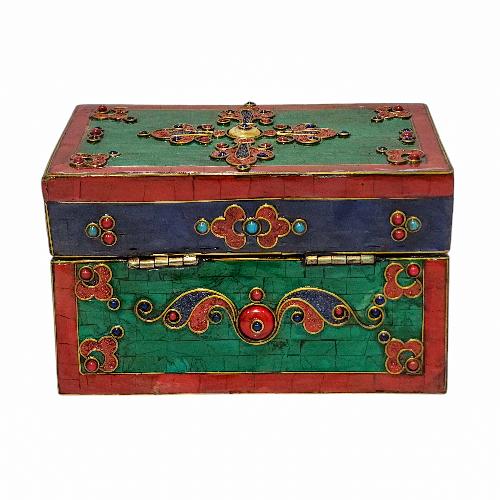thumb1-Wooden Tibetan Box-33857
