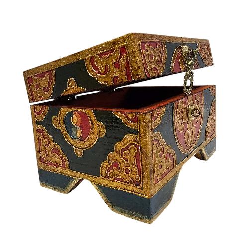 thumb4-Wooden Tibetan Box-33866