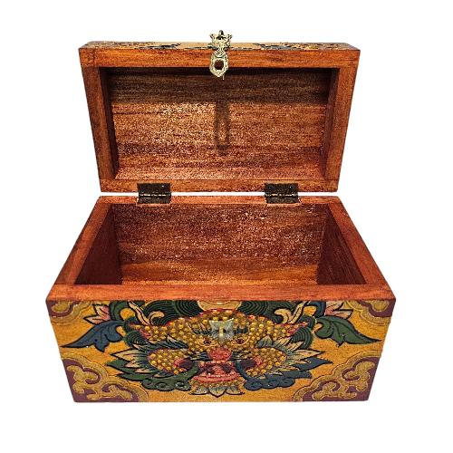 thumb1-Wooden Tibetan Box-33867
