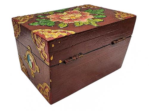 thumb2-Wooden Tibetan Box-33950
