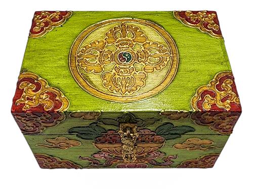 thumb2-Wooden Tibetan Box-33954