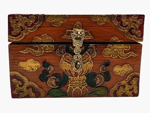 thumb1-Wooden Tibetan Box-33965