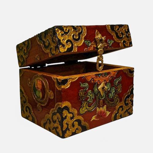 Wooden Tibetan Box-34372