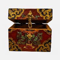 thumb2-Wooden Tibetan Box-34372