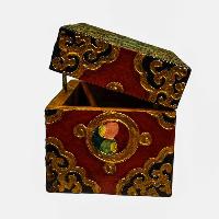 thumb3-Wooden Tibetan Box-34372