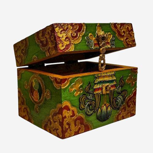 Wooden Tibetan Box-34373