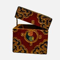 thumb3-Wooden Tibetan Box-34374