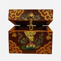 thumb2-Wooden Tibetan Box-34375
