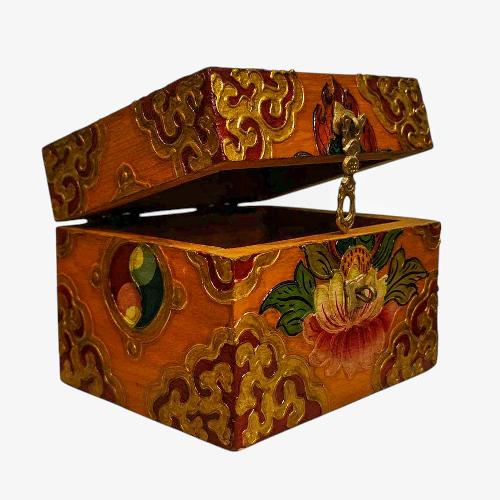 Wooden Tibetan Box-34380