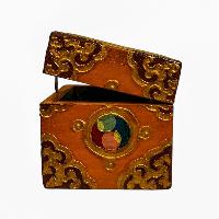 thumb3-Wooden Tibetan Box-34381