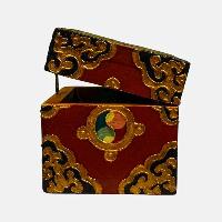 thumb3-Wooden Tibetan Box-34383