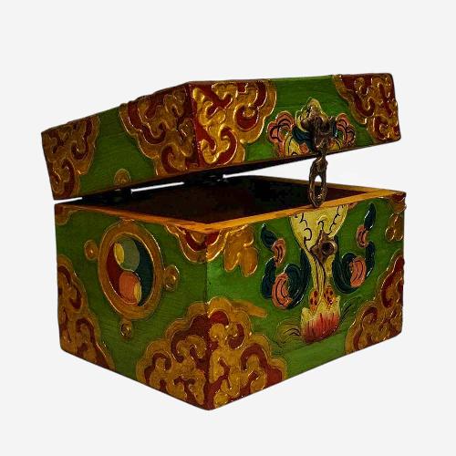 Wooden Tibetan Box-34389