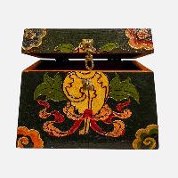 thumb2-Wooden Tibetan Box-34393