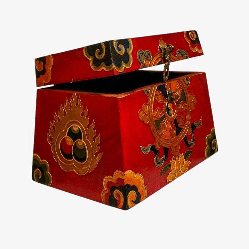 Wooden Tibetan Box-34398