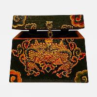 thumb2-Wooden Tibetan Box-34400