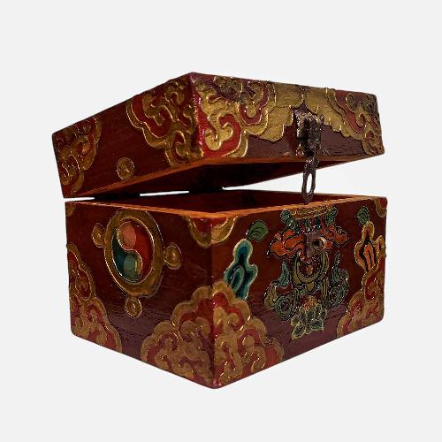 Wooden Tibetan Box-34410