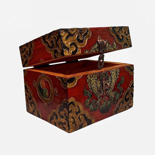 Wooden Tibetan Box-34411