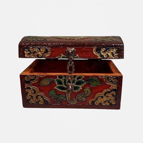 Wooden Tibetan Box-34423
