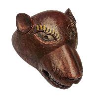 [animal], Handmade Wooden Mask, Wall Hanging, Painted, Poplar Wood, High Quality