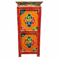 Tibetan Buddhist Cabinet With Buddha, Fourdoors, [painted]