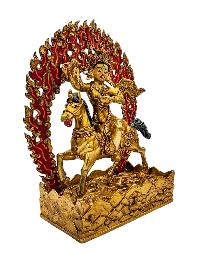 [palden Lahmo], Buddhist Handmade Statue, [full Gold Plated], [face Paint] 