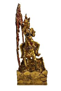 [palden Lahmo], Buddhist Handmade Statue, [full Gold Plated], [face Paint] 