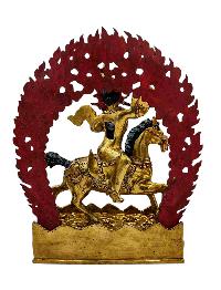 [palden Lahmo], Buddhist Handmade Statue, [full Gold Plated], [face Paint] 