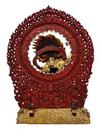 [vajrapani], Buddhist Handmade Statue, [full Gold Plated], [face Paint] 