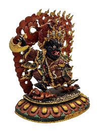 [kajupa, Mahakala], Buddhist Handmade Statue, [thangka Color Finishing]