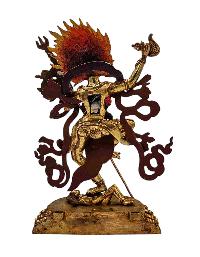 [vajravarahi], Buddhist Handmade Statue, [full Gold Plated], [face Paint] 