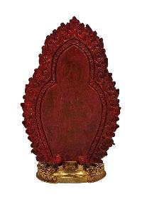 [machig Labdron], Buddhist Handmade Statue, [full Gold Plated], [face Paint] 