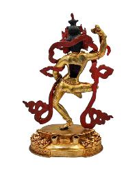 [machig Labdron], Buddhist Handmade Statue, [full Gold Plated], [face Paint] 