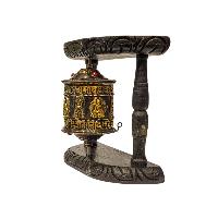 Buddhist Handmade Wall Prayer Wheel With Mantra Inside, [buddha], Wall Mountable
